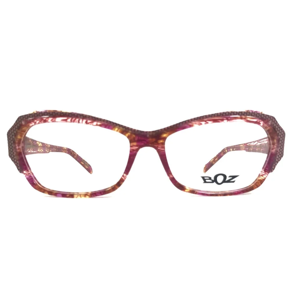 BOZ Eyeglasses Frames TIME 8171 Pink Acetate Rose Inox Violet 54.5-15.5-130